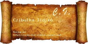 Czibulka Ildikó névjegykártya